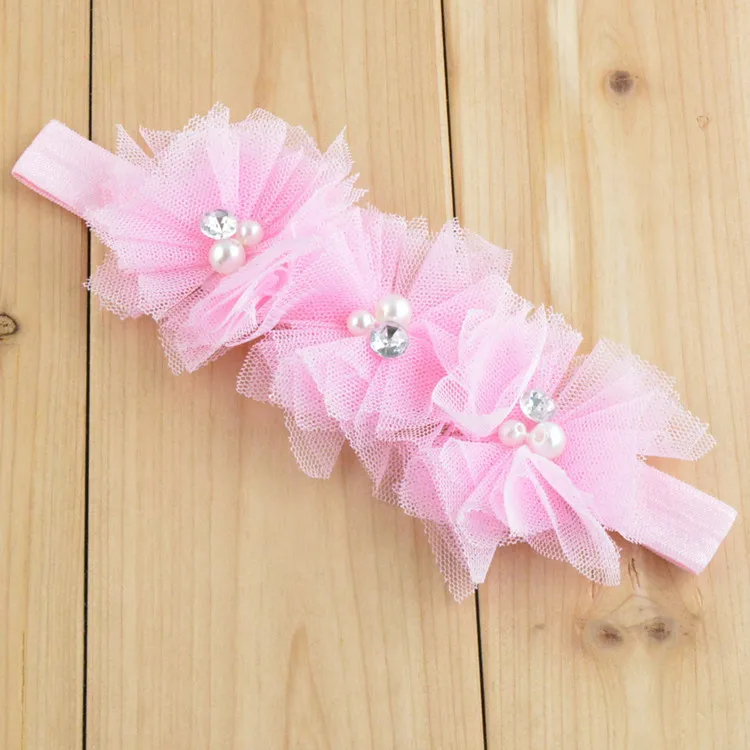 Повязка на голову из тюля с цветами для девочек 8 шт./лот 18 цветов|party crazy|party confettiparty