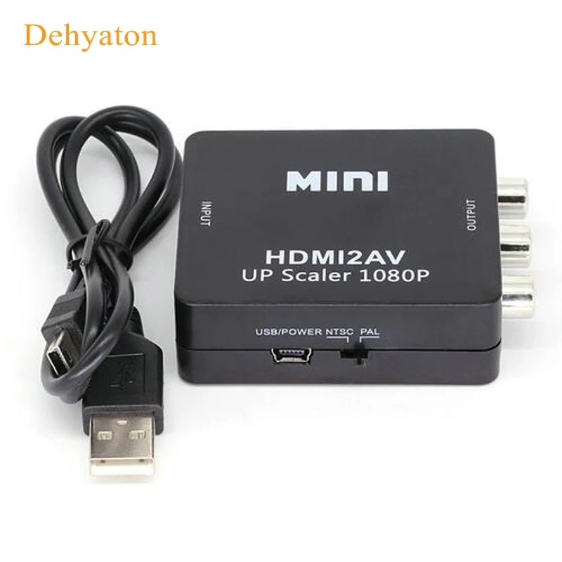 Преобразователь HDMI в RCA AV Dehyaton адаптер для Android TV смарт бокса ноутбука Chromecast 1080P 720P
