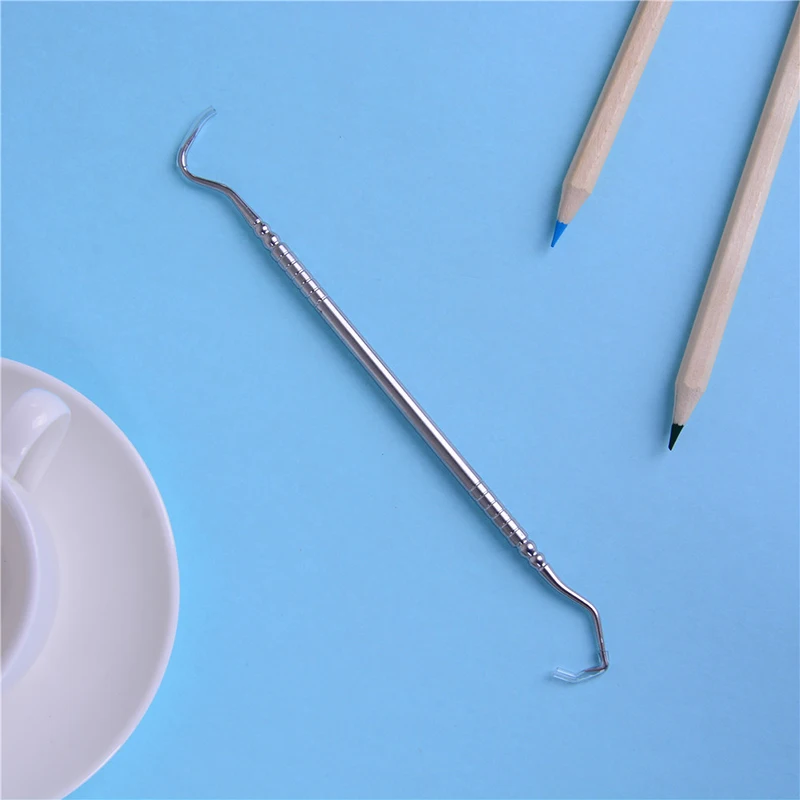

1pcs Stainless Steel Dental Tool Products Double Ends Dentist Teeth Clean Hygiene Explorer Probe hook Pick