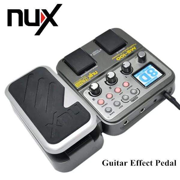 

NUX MG-100 Modeling Guitar Processor Guitar Effect Pedal Drum Tuner Recorder 58 Effect 72 Preset Multi-function