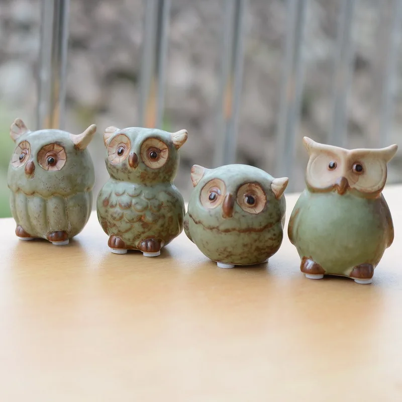 Керамическая сова украшение для дома искусство и ремесла креативные подарки