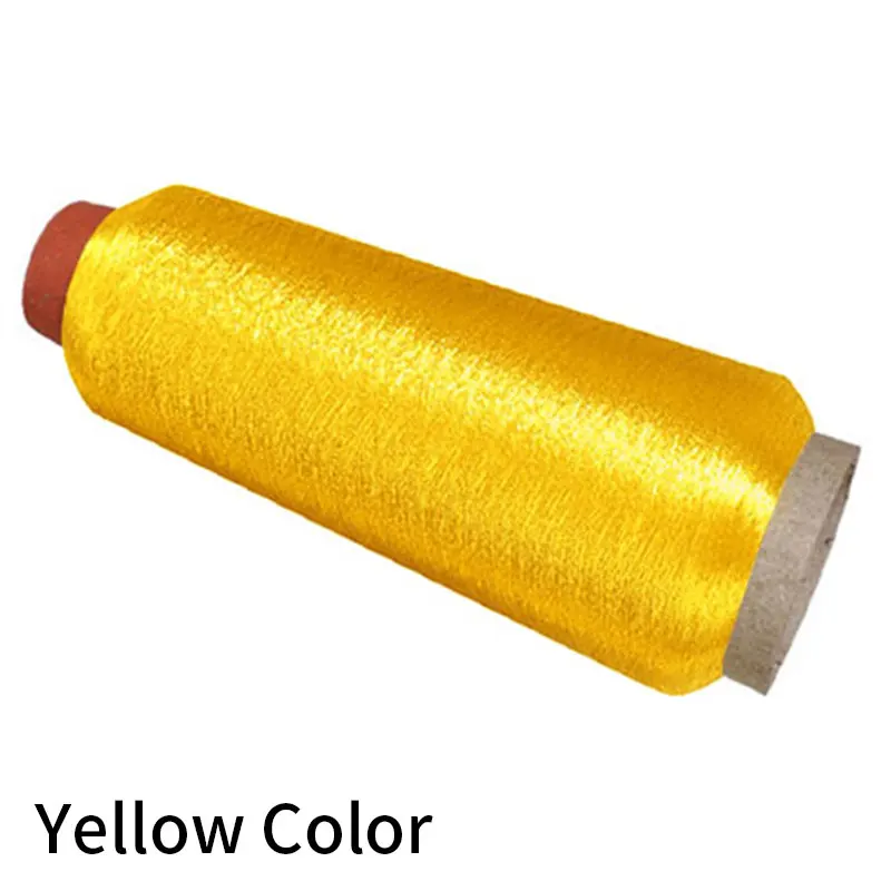 Yellow Color Золотая Серебряная линия шелковая нить компьютерная вышитая проволока DIY Ручная вышивка крестом металлическая линия Золотая проволока тонкая проволока - Цвет: Yellow Color