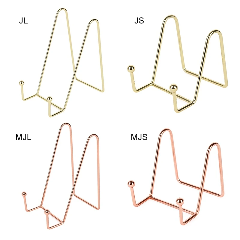 Декоративная подставка в виде рамки из розового золота полка для хранения книг