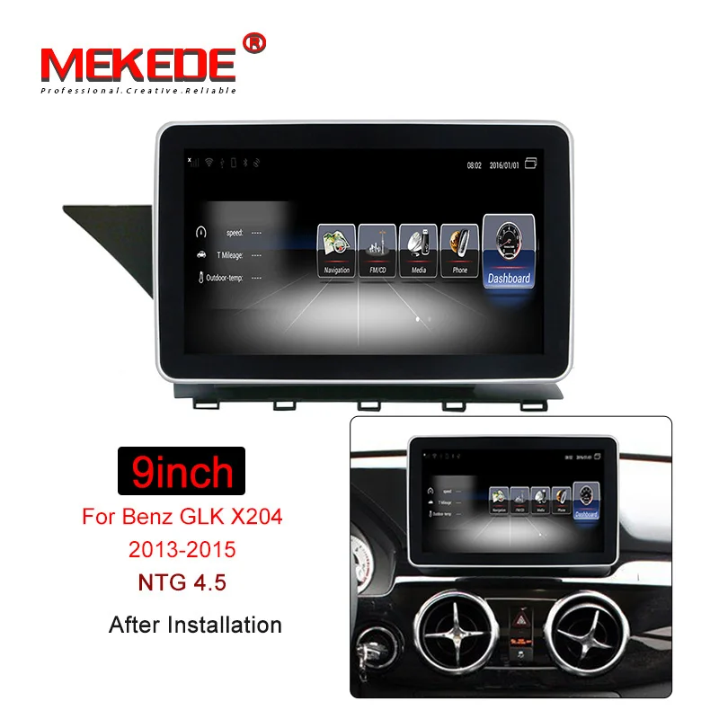 MEKEDE новая модель Автомобильный мультимедийный плеер для Benz GLK Class X204 2008 2015