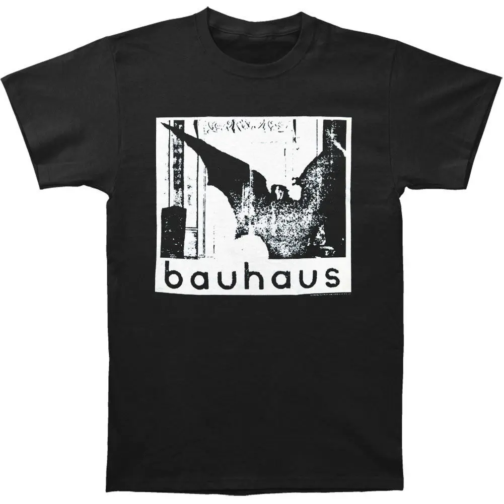 Bauhaus Мужская немертвая разрядная облегающая футболка черные топы оптом на заказ