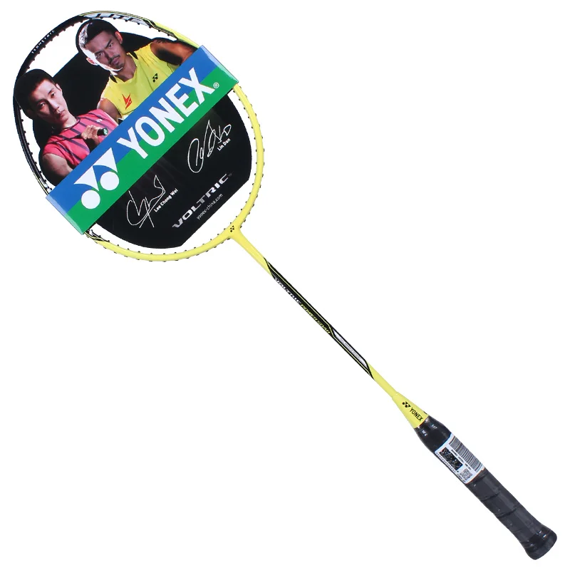 Подлинная Yonex Высокое напряжение VT ракетка для бадминтона Raquete Nano углеродное волокно Voltric ракетка для бадминтона с нанизанным