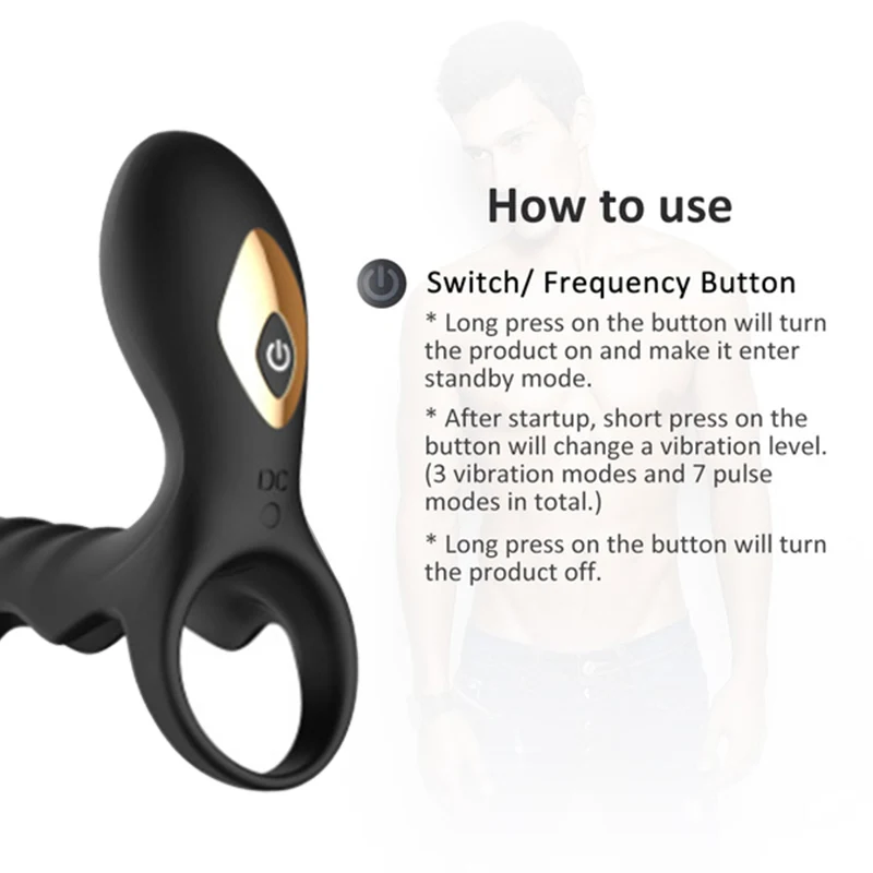 10 скоростей вибрирующий пенис задержка эякуляции кольцо клетка кольца на