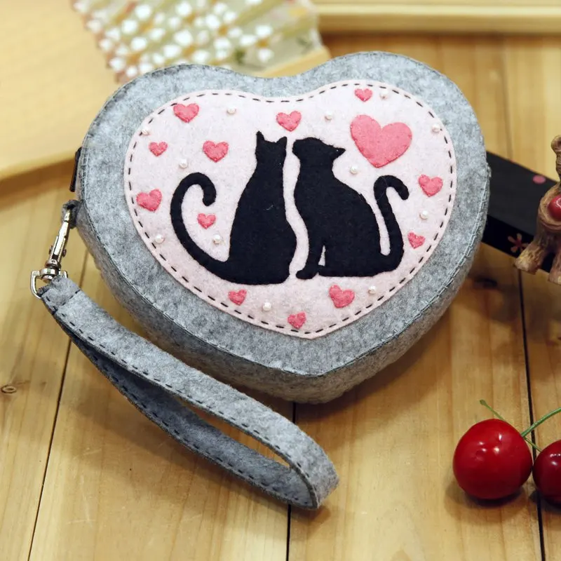 10 видов стилей для женщин DIY Сумочка комплект мультфильм сумки для детей день рождения/фестиваль подарок шитье искусство Войлок Материал DIY посылка