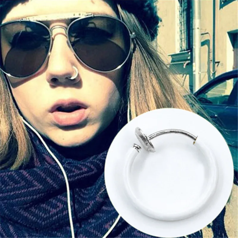 2018 Новый модный стиль золотистого цвета кольцо для носа Перегородка без пирсинга