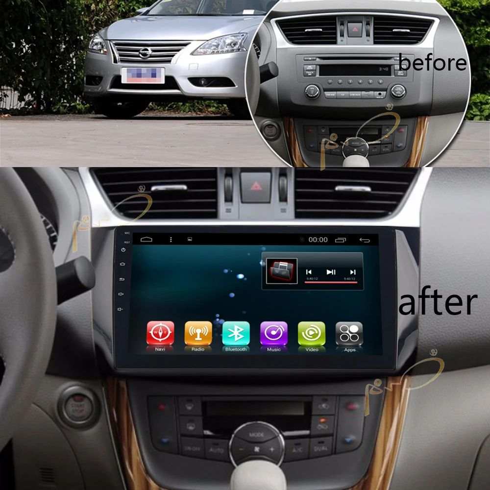Автомобильный стерео GPS радио плеер Navi для Nissan Sylphy B17 Sentra 2012 2016 Android 7 1/8 0