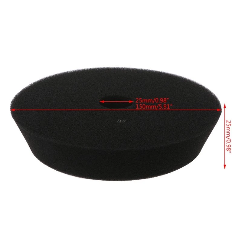 

6" 150mm Buff Sponge Polishing Waxing Buffing Pad Wheel Disc For Car Auto Polisher Buffer