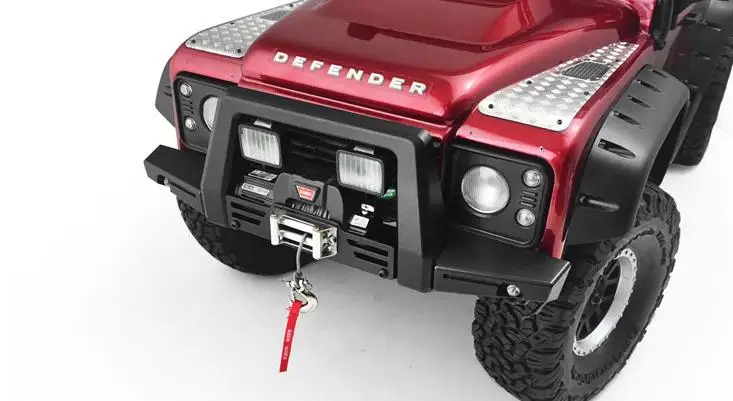 &quotcavalier&quot front kingth bumper with KTRC/lamp optional For Hraxxas T4 TRX4 Defender D110 Land Rover Rock crawler 1/10 scale | Игрушки