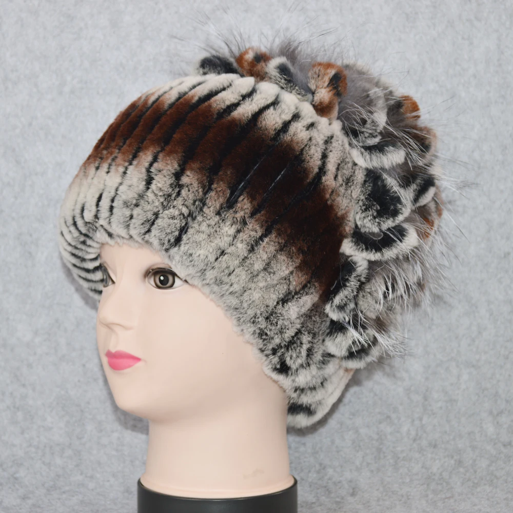 2021 из натурального кроличьего меха с цветочным принтом женская зимняя теплая