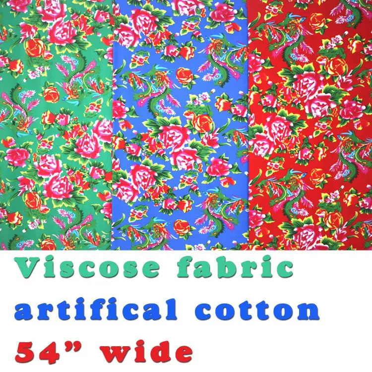 Вискозная ткань хлопковая искусственная ширина 54 дюйма продается Ярдом