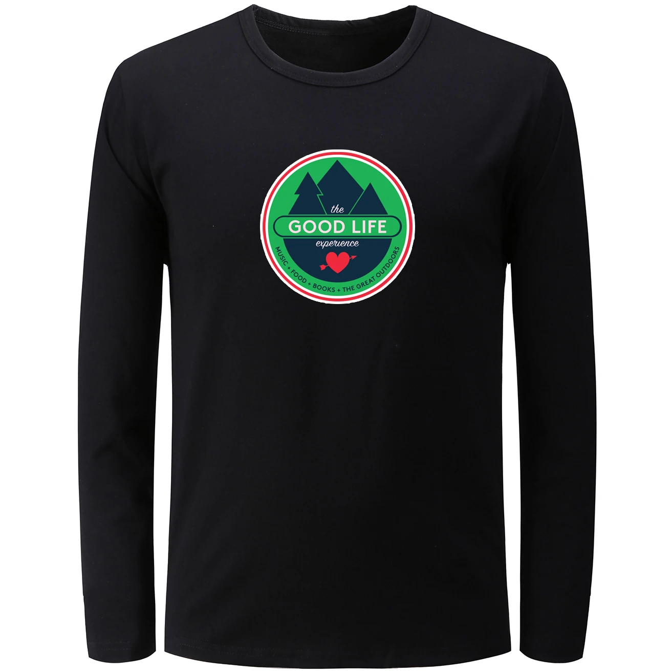 Наслаждайтесь жизнью с длинным рукавом повседневные мужские футболки для женщин