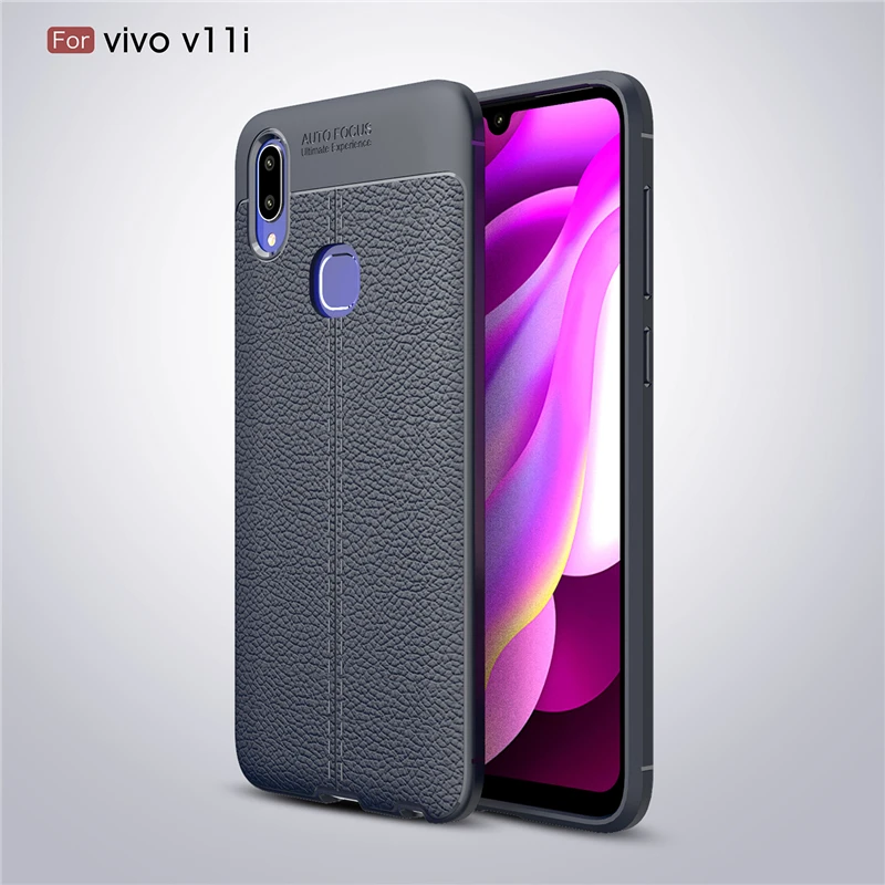 Чехол для Vivo V11i резиновый силиконовый защитный чехол мягкий телефона |