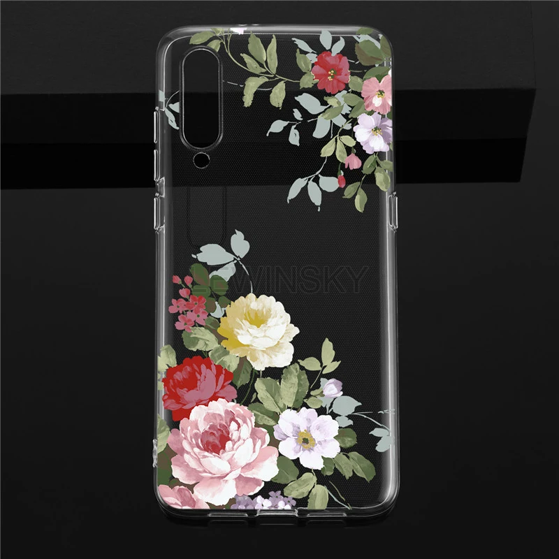 Силиконовый мягкий чехол из ТПУ с кружевными цветами для Xiao mi Red mi Note 7 6 5 4 Pro 4X5 Plus 5A Prime A1 6X PocoPhone F1 mi 9 8 A2 lite чехол