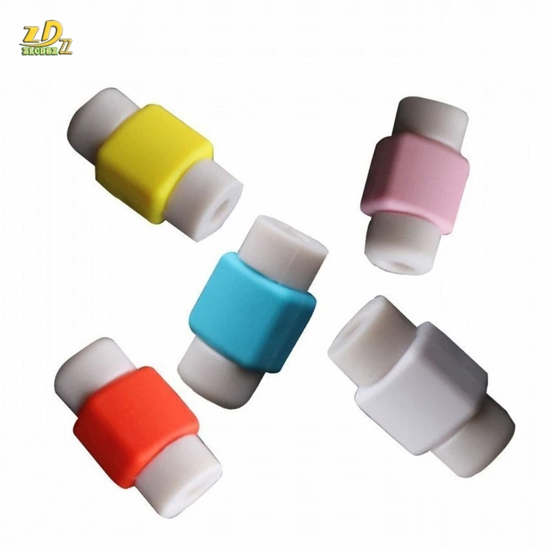 Silicone Winding Clips USB line Data Cable Protector protect Cables Protection Winder for iphone cable Wire Tool 1000pcs | Электроника
