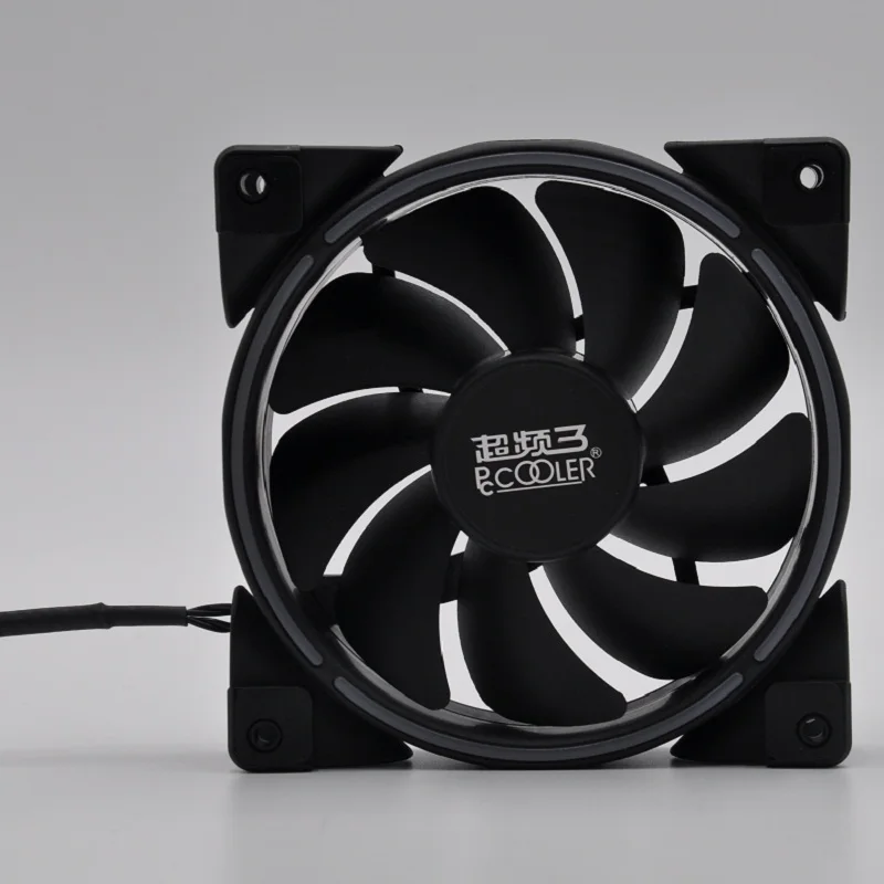 PcCooler 12 см чехол-вентилятор Halo светодиодный 2 AURA RGB тихий костюм для кулера процессора жидкостный кулер вентилятор охлаждения компьютера для molex