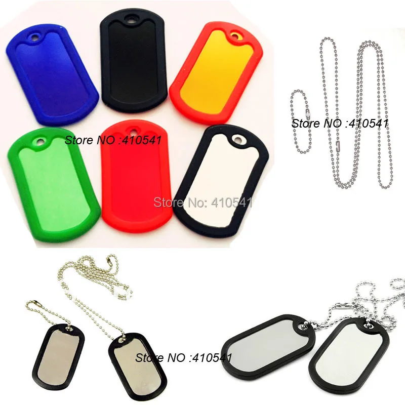 Бесплатная доставка армейская/Американская собачья бирка смешанных цветов 200