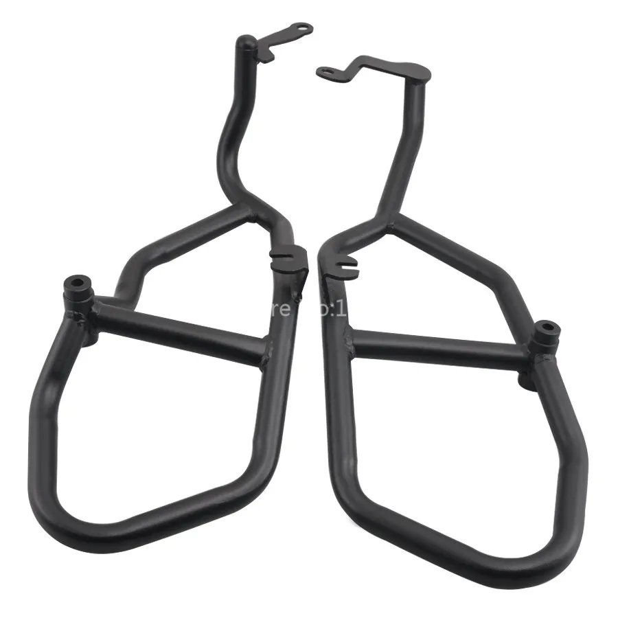 1 Set Black Motorcycle Engine Guard Crash Bar Protector Fit For Yamaha MT 09 Tracer FJ09 2015 2016|Накладки и декоративные