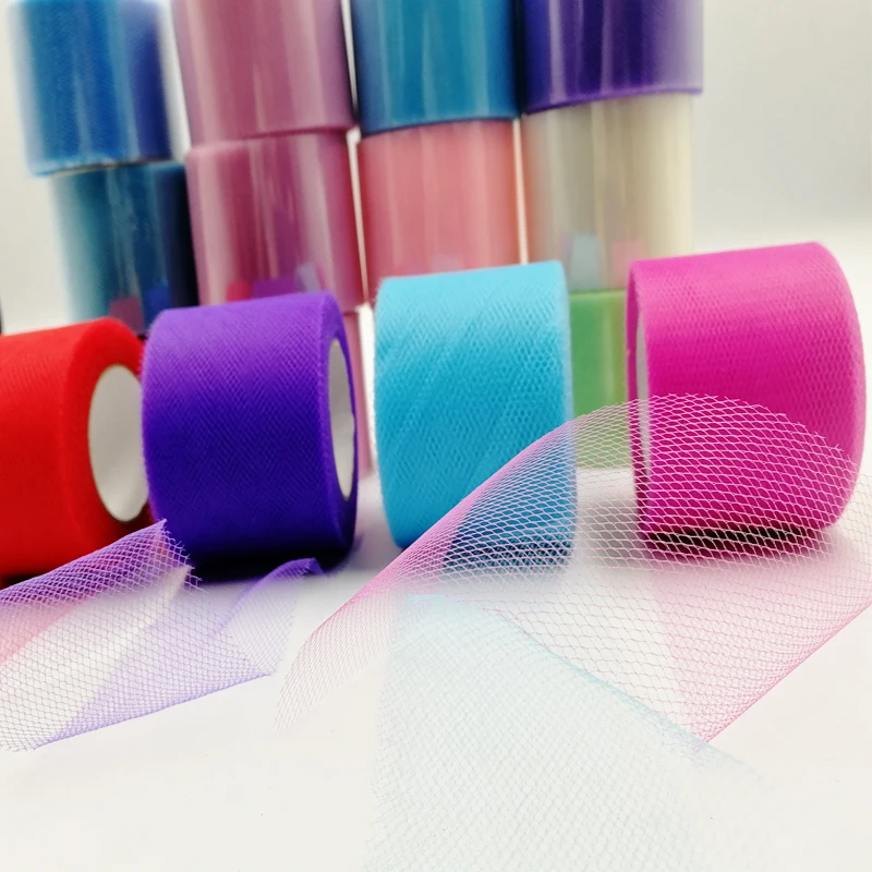 Прозрачная фатиновая юбка пачка из органзы 5 см × 22 м для девочек сделай сам