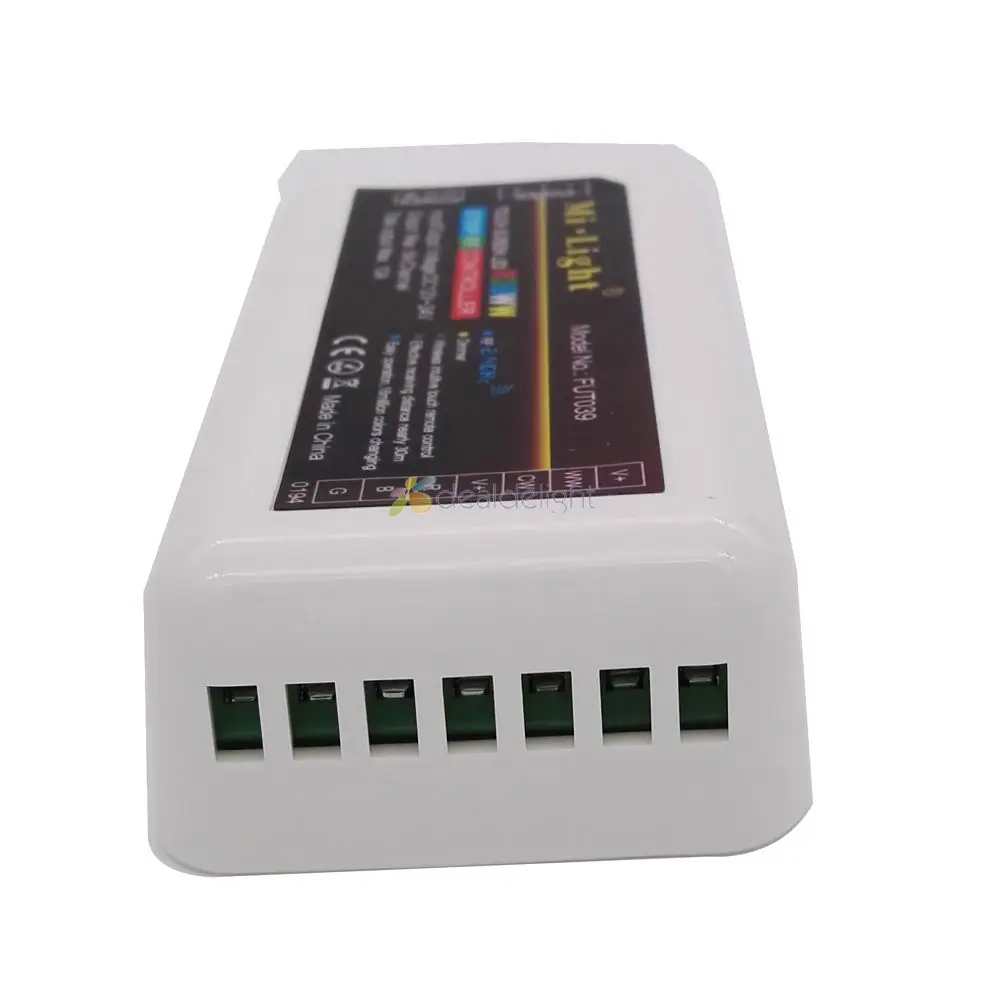 MiLight RGBWW (RGB + холодный белый теплый белый) контроллер DC12-24V 2Ax5CH 2 4 г RF Беспроводной RGB