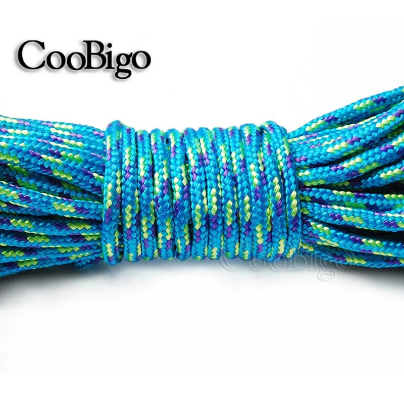 1 шт 50ft Dia.2mm Strand Core Paracord браслет талреп Кемпинг веревка для выживания парашют шнур# S0025-50A/B(Mix-s