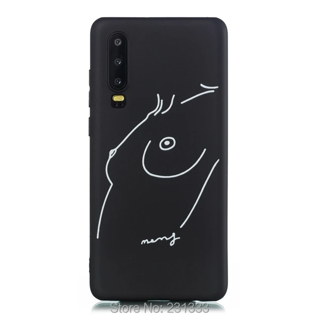 Матовый из ТПУ мягкий чехол с рисунком для Huawei P30 PRO P8 LITE 2017 P10 P20 Y5 2018 Mate 20 Pro Y9 Y6 2019