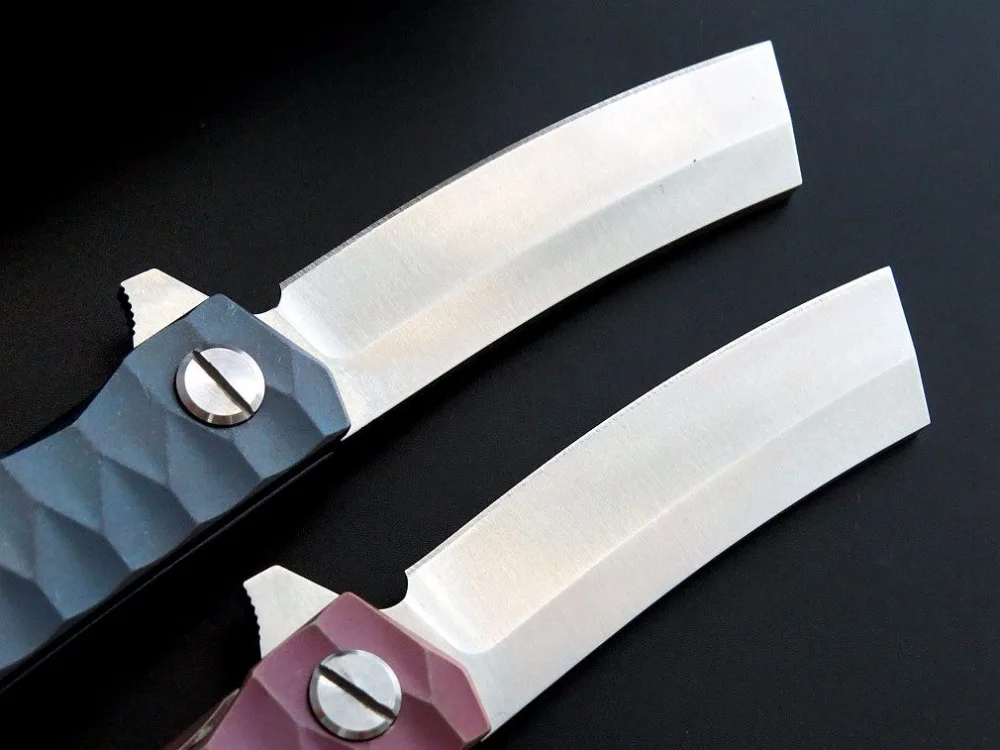 Высокая жесткость 60HRC EF97 D2 BladeTC4 ручка Открытый Отдых тактический складной Ножи