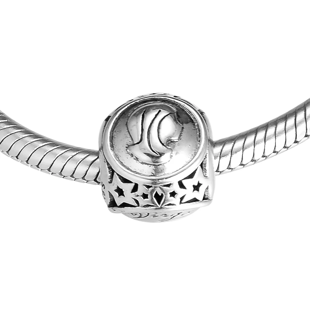 Подходит для браслетов Pandora Aquarius Star Sign Charms 100% серебряные бусины 925 пробы