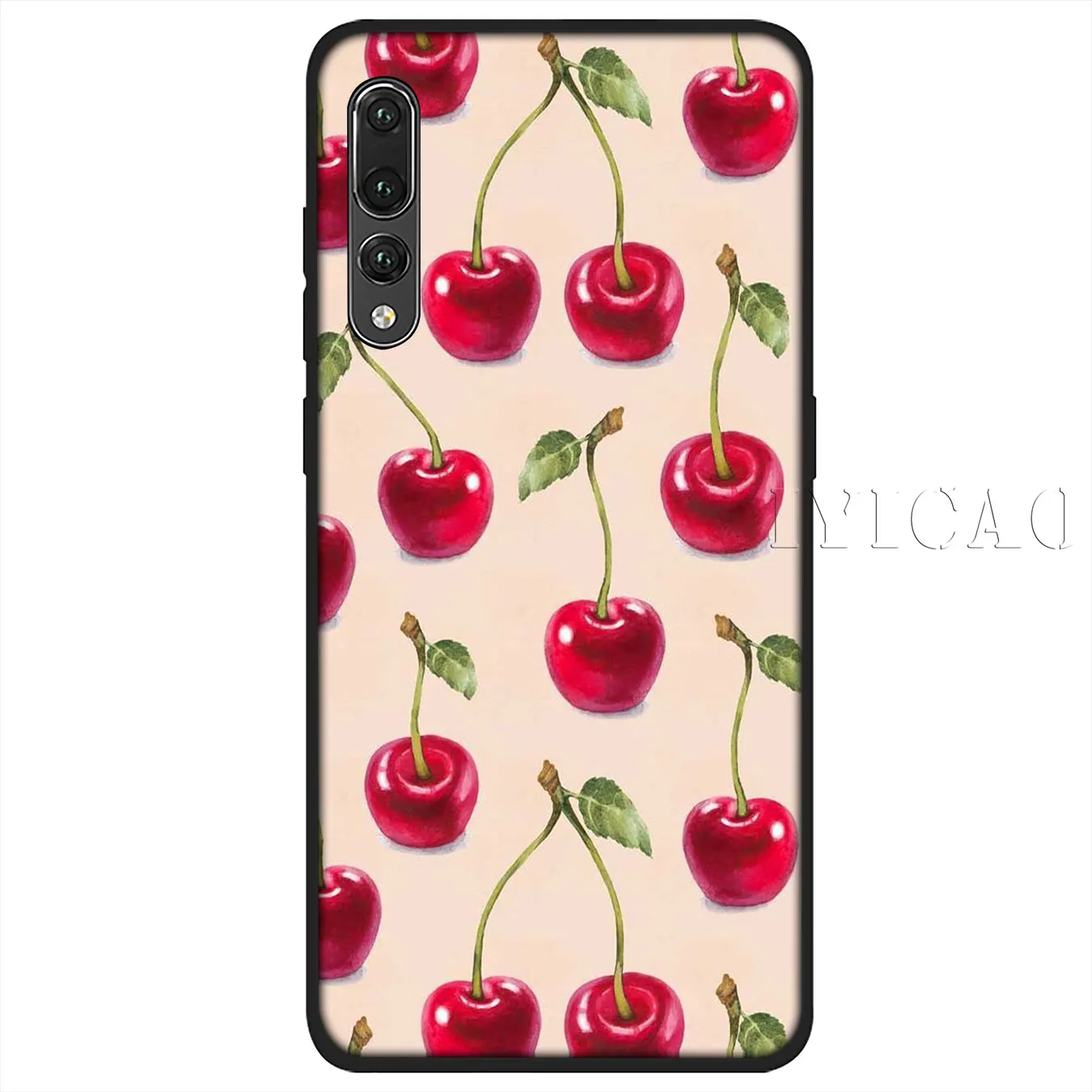 IYICAO Вишневый летний Мягкий силиконовый чехол для телефона Huawei P30 P20 Pro P10 P9 P8 Lite Mini