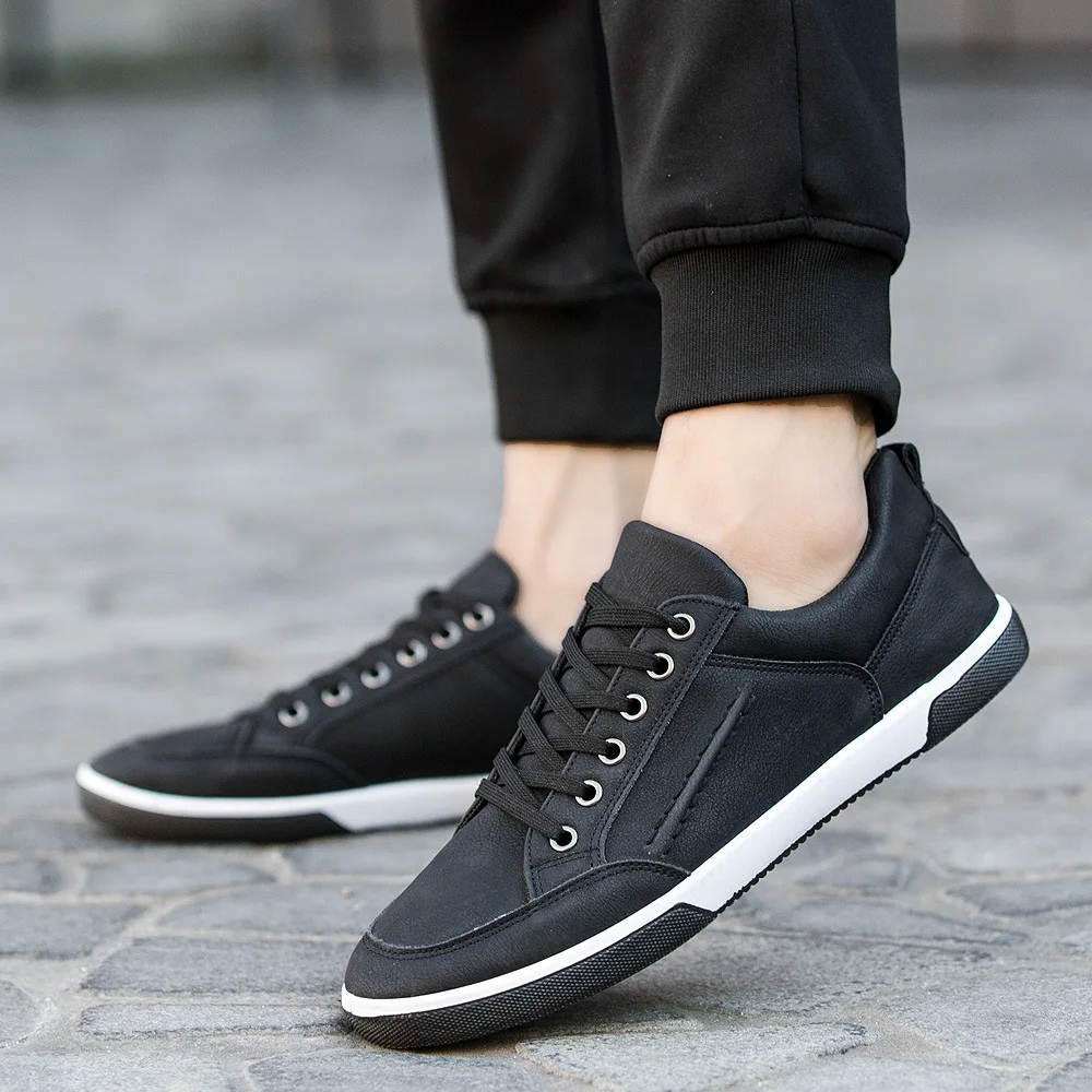 Hot sales Classtic men's low band shoes retro-style Adult Casual sanded Pu leather boat | Обувь