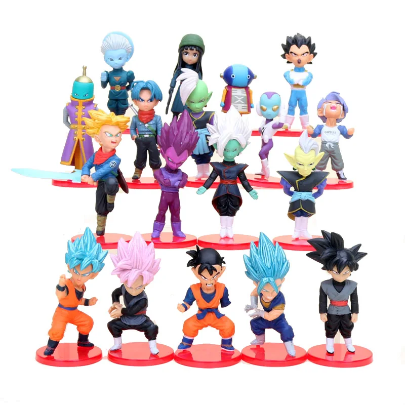 18 шт./компл. супер игрушки Dragon Ball Сон Гоку/Гохан/дзен