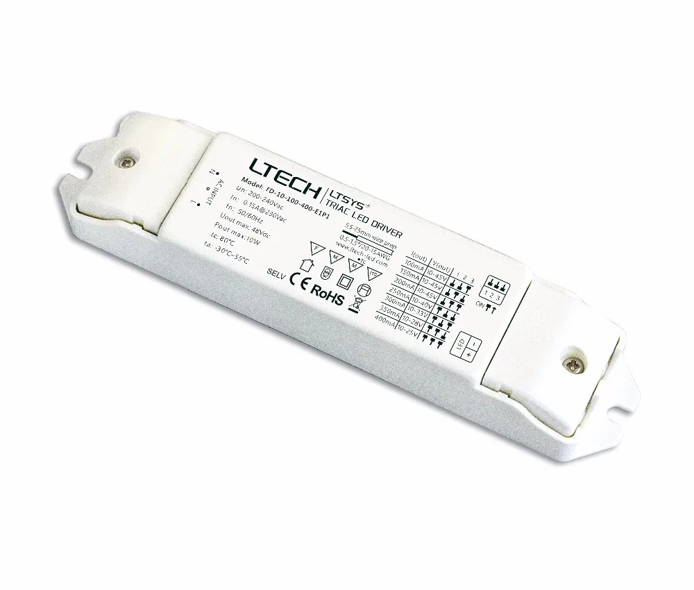 TD 10 100 400 E1P1 Постоянный ток Triac регулируемый светодиодный трансформатор 200 240Vac вход