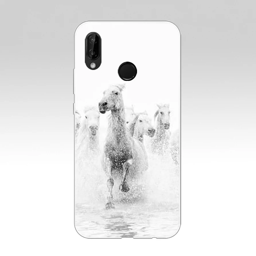 95AQ Running Horse Soft Silicone Tpu Cover Case for huawei p 20 lite pro y6 2017 mate 10 | Мобильные телефоны и