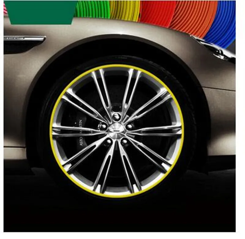 HOT car styling 8 M Car Wheel Hub Tire Sticker for Hyundai elantra ix35 solaris accent i30 ix25 tucson 2016 i20 i40 Accessories |