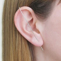 domino handmade bar earring ear climbers minimalist earrings simple earrings edgy stud earrings