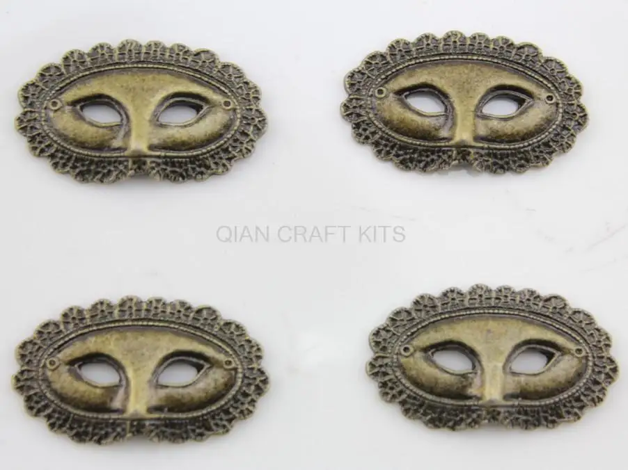 80 шт. большая маска, античная бронза, подвеска из цинкового сплава с плоским основанием, очаровательные капли для поделок 32x19 мм без свинца и никеля 80 шт. большая маска, античная бронза, подвеска из цинкового сплава с плоским основанием, очаровательные капли для поделок 32x19 мм без свинца и никеля