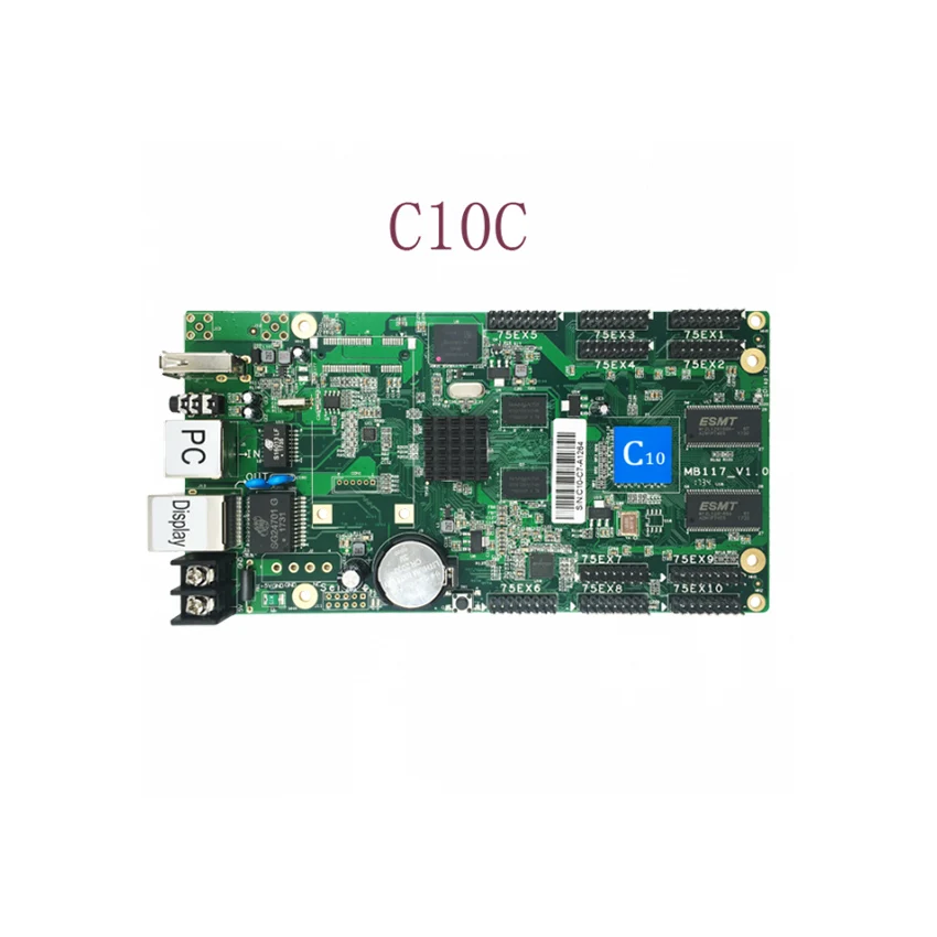Асинхронная карта HD-C10 HUB75 интерфейс передачи данных RGB полноцветный светодиодный дисплей контрольная карта, 112x1024 пикселей, wifi LAN Карта контроля USB
