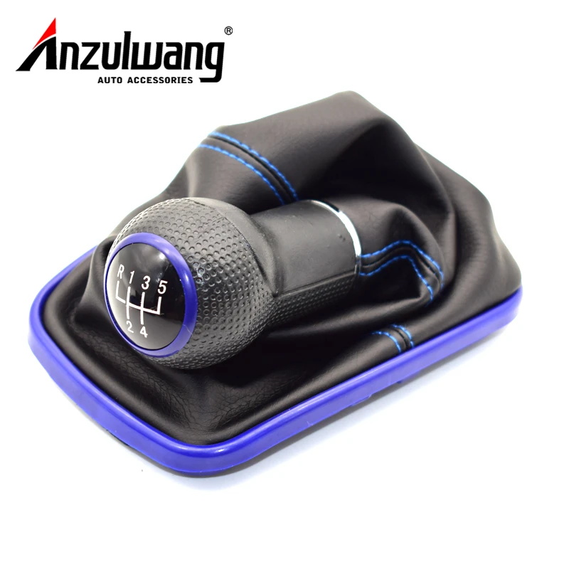 12 мм 5-скоростная синяя ручка переключения передач рычаг для Volkswagen VW 1999-2004 Golf 4 IV MK4
