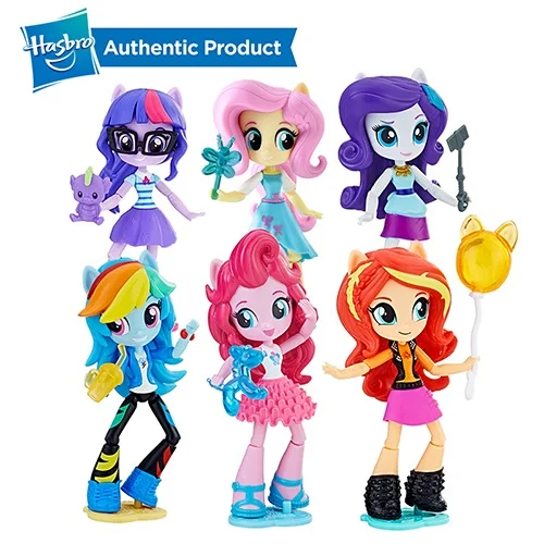 All PONY Hasbro My Little Pony Equestria Girls 4,5 дюймов 11 см сумеречные Мини-куклы персонаж фигурка коллекция Модель Кукла для девочки - Цвет: All PONY