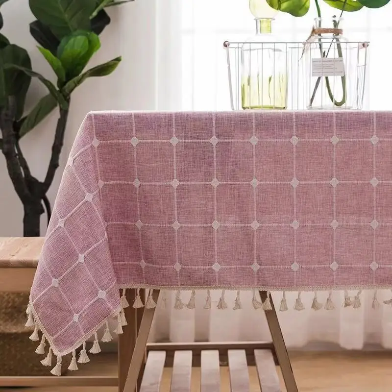 Coffee Table Desk Cover Round Rectangle Tablecloths with Flower Pattern | Дом и сад