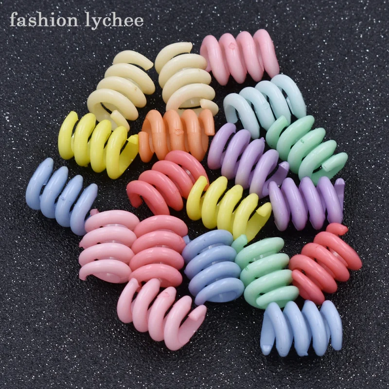 Модные lychee 20 шт. случайные цветные манжеты для дредов спиральные женские девочек