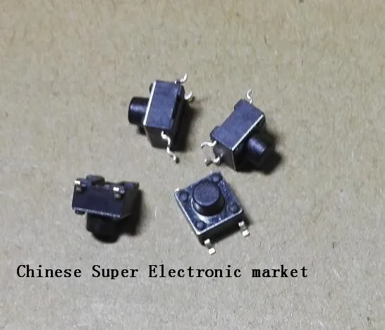 Микро тактовый переключатель SMD 4 контакта 0 5 А 50 в кнопочные переключатели 6x6x4 3 мм