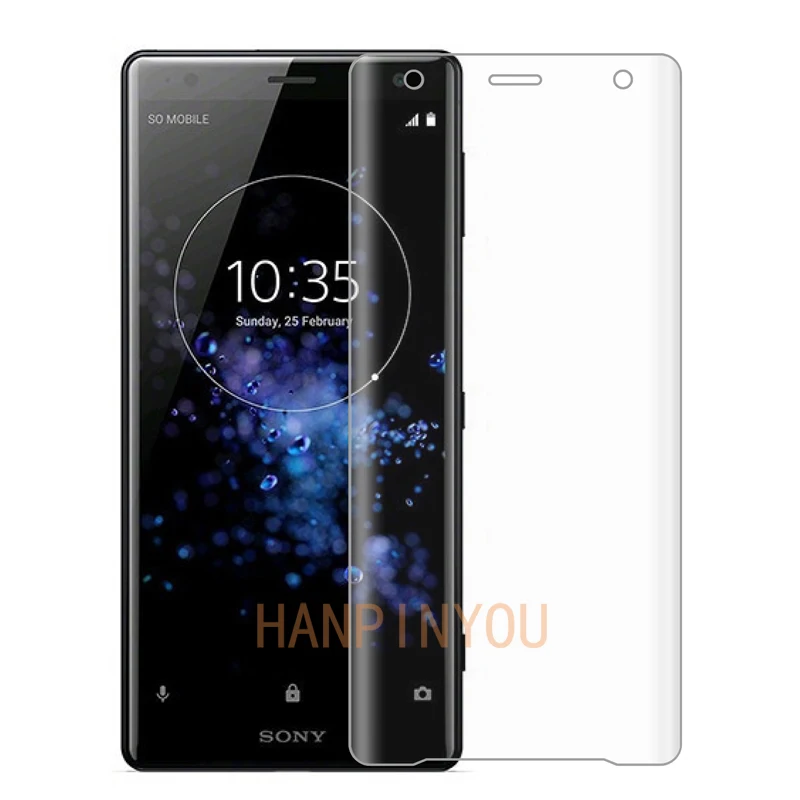 Ультратонкое закаленное 3d стекло с полным покрытием для Sony Xperia XZ2 H8216 H8266 H8276 H8296 9H