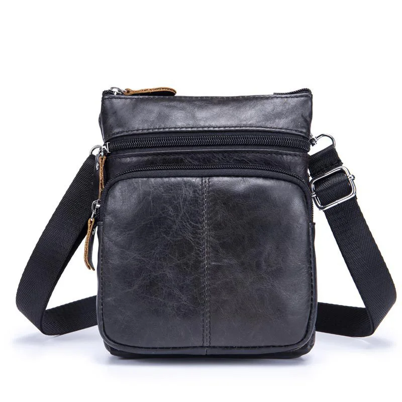 Сумки через плечо из натуральной кожи для мужчин сумка мессенджер высокое