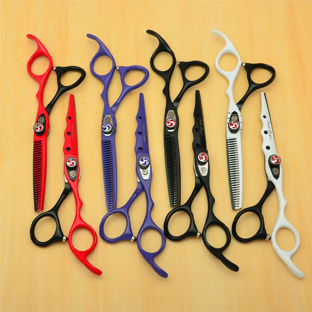 

Профессиональные ножницы Z1019 для стрижки волос, парикмахерские ножницы для филировки, 6 дюймов, 17,5 см, Япония, 440с