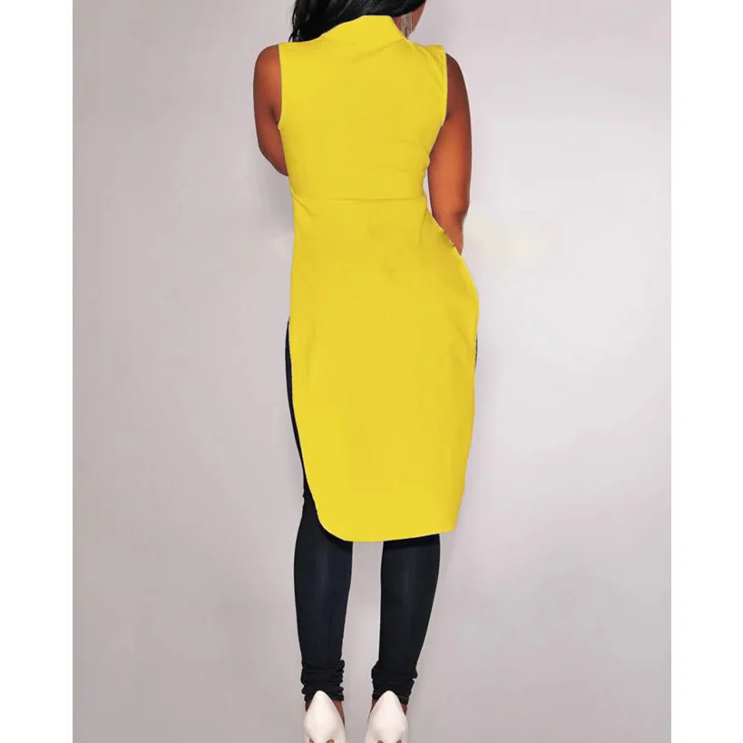 Новинка 2019 года пикантные без рукавов разделение для женщин нерегулярные