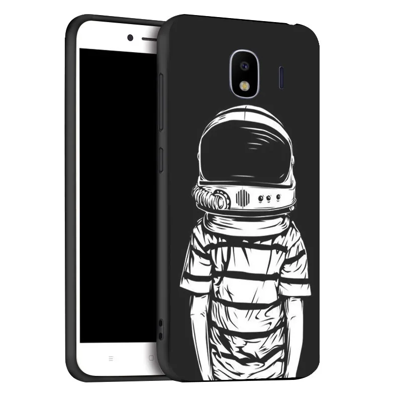 Мягкий Черный силиконовый чехол для samsung Galaxy J4 EU чехол s TPU чехол для телефона samsung J4 Plus Чехлы бампер Fundas